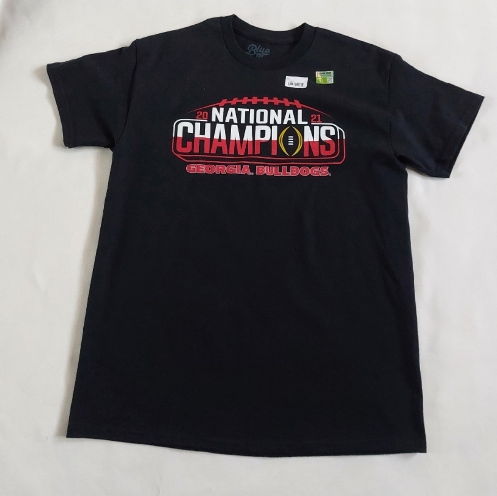 Blue 84 men's Ncaa officially Licensed Georgia Bulldogs‎ nacional champs t-chirt